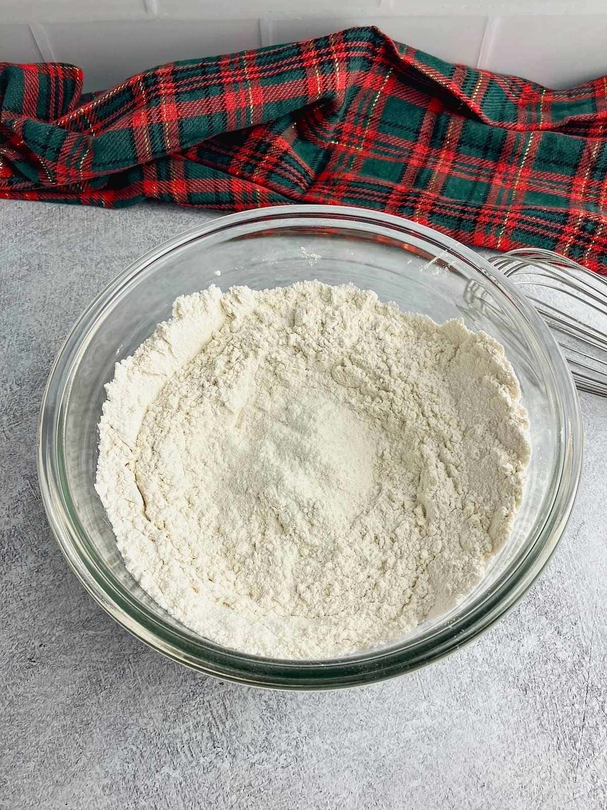 Dry ingredients mixed together.