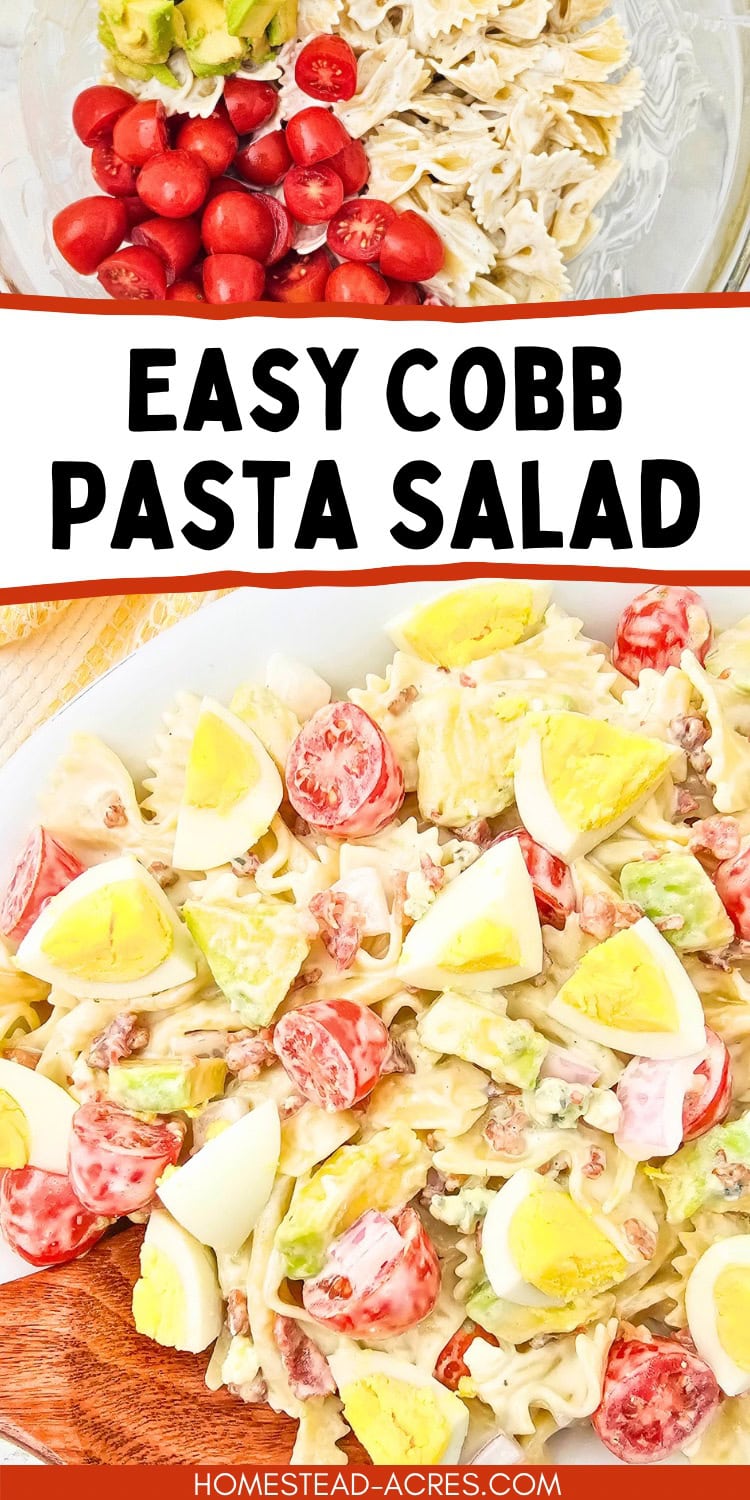 Easy Cobb Pasta Salad
