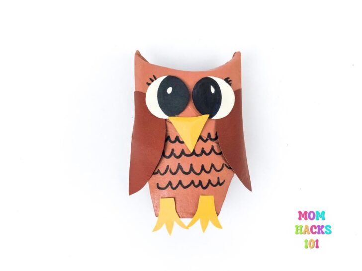 Cute owl craft kids can carry on their arm.